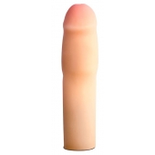 Телесная насадка-удлинитель на пенис PERFORMANCE 1.5INCH COCK XTENDER - 16 см. - Blush Novelties - в Домодедово купить с доставкой