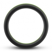 Черно-зеленое эрекционное кольцо Silicone Go Pro Cock Ring - Blush Novelties - в Домодедово купить с доставкой
