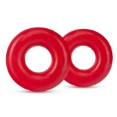 Набор из 2 красных эрекционных колец DONUT RINGS OVERSIZED - Blush Novelties - в Домодедово купить с доставкой