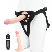 Регулируемые трусики с 2 насадками - 16 и 15 см. - Lux Fetish - купить с доставкой в Домодедово