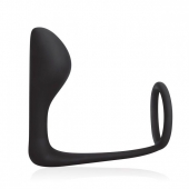 Стимулятор простаты с фиксацией эрекционным кольцом Prostate Gear - BlueLine - в Домодедово купить с доставкой