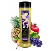 Массажное масло Libido Exotic Fruits с ароматом экзотических фруктов - 240 мл. - Shunga - купить с доставкой в Домодедово