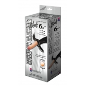 Пояс-трусики с насадкой Glamour - 17 см. - LOVETOY (А-Полимер) - купить с доставкой в Домодедово