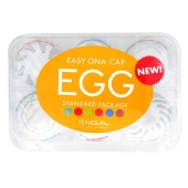 Набор из 6 мастурбаторов Tenga EGG Easy Beat с различным рельефом - Tenga - в Домодедово купить с доставкой