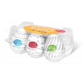 Набор из 6 мастурбаторов Tenga EGG Easy Beat с различным рельефом - Tenga - в Домодедово купить с доставкой