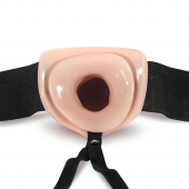 Телесный полый страпон Dr. Skin 6 Inch Hollow Strap On - 15,2 см. - Blush Novelties - купить с доставкой в Домодедово