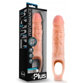 Телесный реалистичный фаллоудлинитель 9 Inch Silicone Cock Sheath Penis Extender - 22,86 см. - Blush Novelties - в Домодедово купить с доставкой