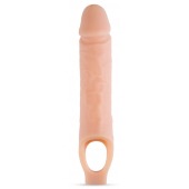 Телесный реалистичный фаллоудлинитель 10 Inch Silicone Cock Sheath Penis Extender - 25,4 см. - Blush Novelties - в Домодедово купить с доставкой