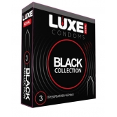 Черные презервативы LUXE Royal Black Collection - 3 шт. - Luxe - купить с доставкой в Домодедово