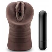 Коричневый мастурбатор-вагина Hot Chocolate Brianna - Blush Novelties - в Домодедово купить с доставкой