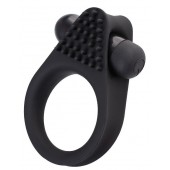 Черное эрекционное виброкольцо Brid с шипиками - A-toys - в Домодедово купить с доставкой