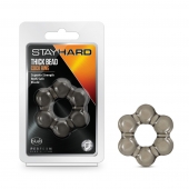 Дымчатое эрекционное кольцо Stay Hard Thick Bead Cock Ring - Blush Novelties - в Домодедово купить с доставкой