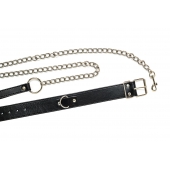 Черный ошейник с поводком Wild - Lola Games - купить с доставкой в Домодедово