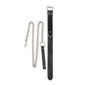 Черный ошейник с поводком Wild - Lola Games - купить с доставкой в Домодедово