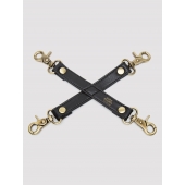 Черный фиксатор для манжет Bound to You Faux Leather Hogtie - Fifty Shades of Grey - купить с доставкой в Домодедово