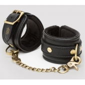 Черные наручники Bound to You Faux Leather Wrist Cuffs - Fifty Shades of Grey - купить с доставкой в Домодедово
