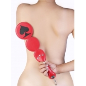 Шлёпалка  Пики  с анальным плагом - LOVETOY (А-Полимер) - купить с доставкой в Домодедово