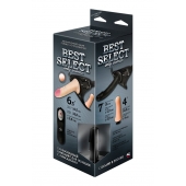 Черный женский пояс BEST SELECT с 3 насадками и вибрацией - LOVETOY (А-Полимер) - купить с доставкой в Домодедово