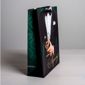 Бумажный пакет «Лучшему!» - 23 х 27 см. - Сима-Ленд - купить с доставкой в Домодедово