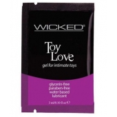 Лубрикант на водной основе для использования с игрушками WICKED Toy Love - 3 мл. - Wicked - купить с доставкой в Домодедово