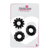Набор из 3 черных эрекционных колец SET OF 3 COCKRINGS - Dream Toys - в Домодедово купить с доставкой