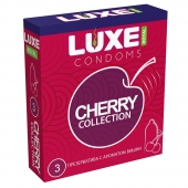Презервативы с ароматом вишни LUXE Royal Cherry Collection - 3 шт. - Luxe - купить с доставкой в Домодедово
