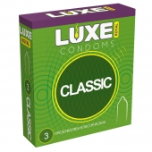 Гладкие презервативы LUXE Royal Classic - 3 шт. - Luxe - купить с доставкой в Домодедово