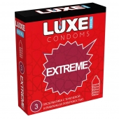 Текстурированные презервативы LUXE Royal Extreme - 3 шт. - Luxe - купить с доставкой в Домодедово
