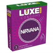 Презервативы с увеличенным количеством смазки LUXE Royal Nirvana - 3 шт. - Luxe - купить с доставкой в Домодедово