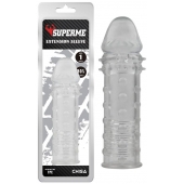 Прозрачная реалистичная насадка на пенис Extra Texture Sleeve - 16,2 см. - Chisa - в Домодедово купить с доставкой