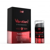 Жидкий интимный гель с эффектом вибрации Vibration! Strawberry - 15 мл. - INTT - купить с доставкой в Домодедово