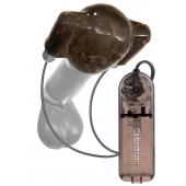Дымчатый вибростимулятор головки пениса Dual Vibrating Head Teaser - Pipedream - в Домодедово купить с доставкой