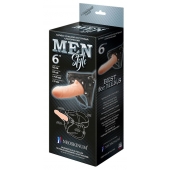 Телесный пустотелый харнесс MEN Style - 17,5 см. - LOVETOY (А-Полимер) - купить с доставкой в Домодедово