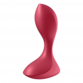 Красный вибромассажёр простаты Satisfyer Backdoor Lover - 14 см. - Satisfyer - в Домодедово купить с доставкой