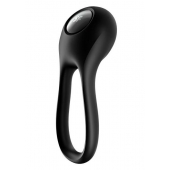 Черное эрекционное виброкольцо Majestic Duo - Satisfyer - в Домодедово купить с доставкой