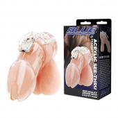 Прозрачная клетка целомудрия Acrylic See-thru Chastity Cage - BlueLine - купить с доставкой в Домодедово