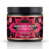 Пудра для тела Honey Dust Body Powder с ароматом клубники - 170 гр. - Kama Sutra - купить с доставкой в Домодедово