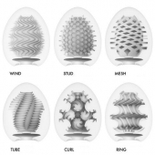 Набор из 6 мастурбаторов Tenga EGG IV с различным рельефом - Tenga - в Домодедово купить с доставкой