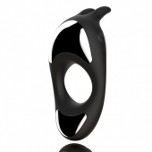 Черное эрекционное кольцо с двумя моторами Zeus Dual Vibe Cock Ring - FeelzToys - в Домодедово купить с доставкой