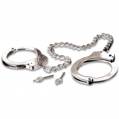 Металлические наручники Metal Leg Cuffs - Pipedream - купить с доставкой в Домодедово