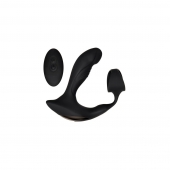 Черный вибромассажер простаты с эрекционным кольцом Strapped   Tapped - Zero Tolerance - в Домодедово купить с доставкой