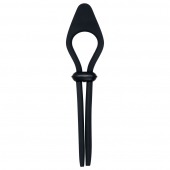 Черное эрекционное лассо с вибропулей Black Tie Affair - Zero Tolerance - в Домодедово купить с доставкой