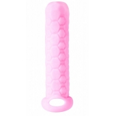 Розовый фаллоудлинитель Homme Long - 13,5 см. - Lola Games - в Домодедово купить с доставкой