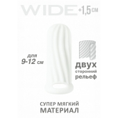 Белый фаллоудлинитель Homme Wide - 11 см. - Lola Games - в Домодедово купить с доставкой