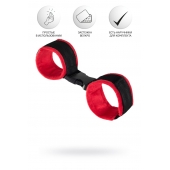 Красно-черные велюровые оковы Anonymo - ToyFa - купить с доставкой в Домодедово