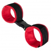 Красно-черные велюровые оковы Anonymo - ToyFa - купить с доставкой в Домодедово