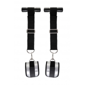 Черно-серебристые фиксаторы для рук на дверь Anonymo - ToyFa - купить с доставкой в Домодедово