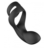 Черное эрекционное кольцо Benedict для стимуляции промежности - Svakom - в Домодедово купить с доставкой
