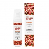 Разогревающее массажное масло  с ароматом клубники Gourmet Strawberry - 50 мл. - Exsens - купить с доставкой в Домодедово