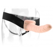 Полый страпон 8  Hollow Strap-On телесного цвета - 19 см. - Pipedream - купить с доставкой в Домодедово